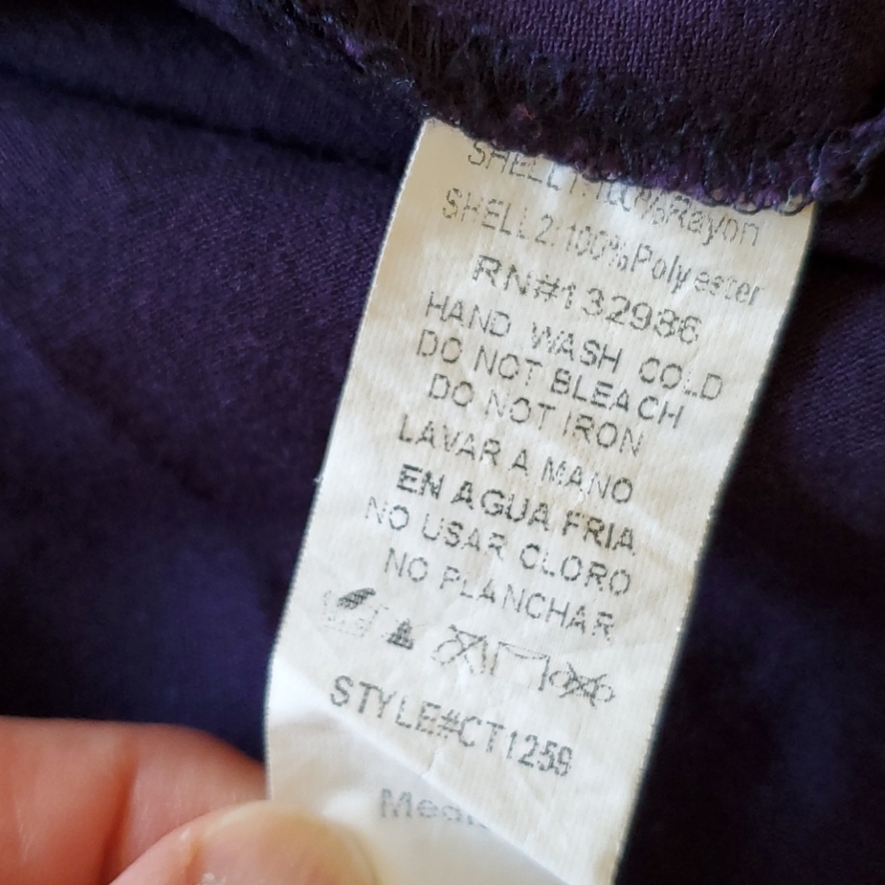 Mittoshop Embroidered Navy Tunic Blouse Sz M EUC - Picture 7 of 7